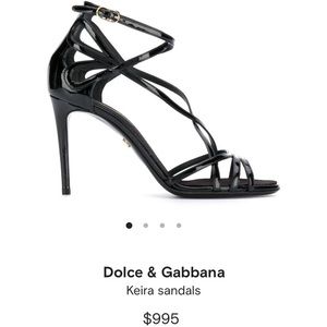 DOLCE & GABBANA VERY LIGHTLY WORN Keira Sandals